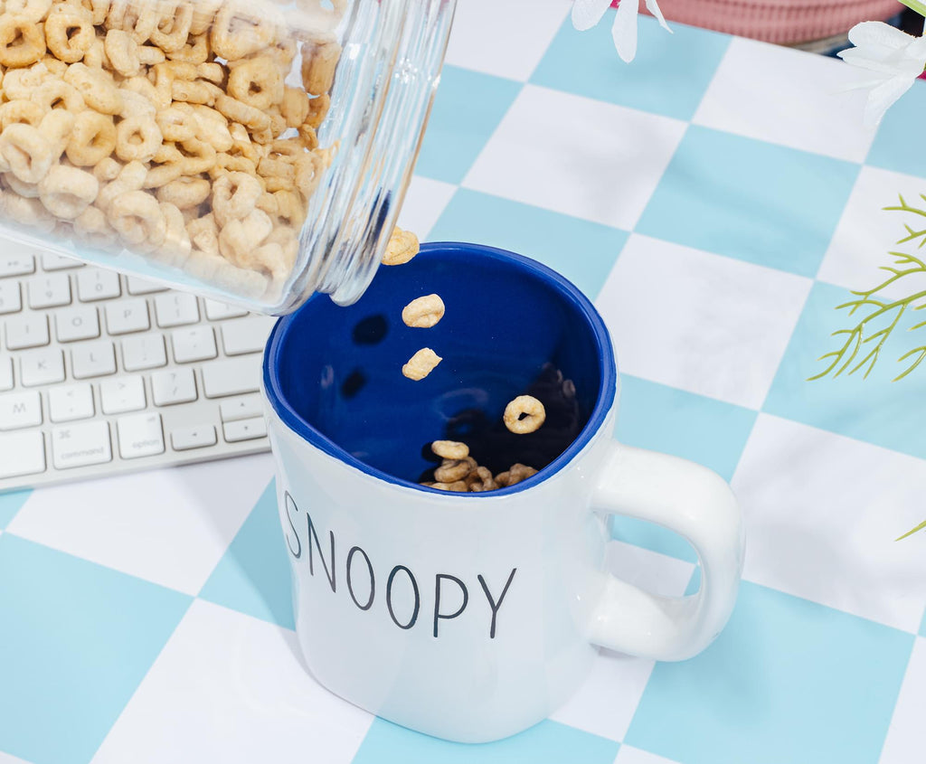 Peanuts Snoopy Ceramic Pottery Mug | Holds 25 Ounces