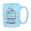 Peanuts Snoopy and Woodstock House Wax-Resist Pottery Mug | Holds 17 Ounces