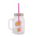 Strawberry Shortcake Cloud and Balloons 21-Ounce Glass Mason Jar With Handle
