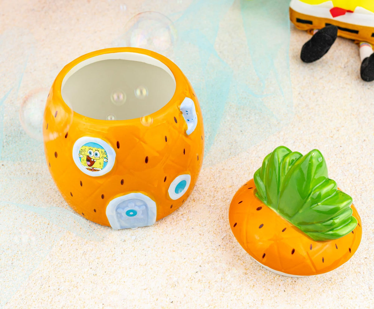 Nickelodeon SpongeBob SquarePants Pineapple House Sculpted Ceramic Snack Jar