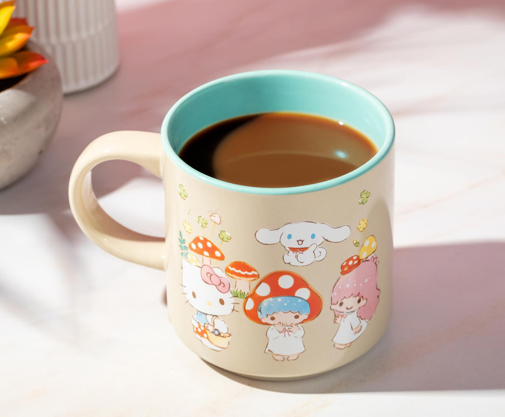 Sanrio Hello Kitty and Friends Mushroom Crew Single Stackable Ceramic Mug
