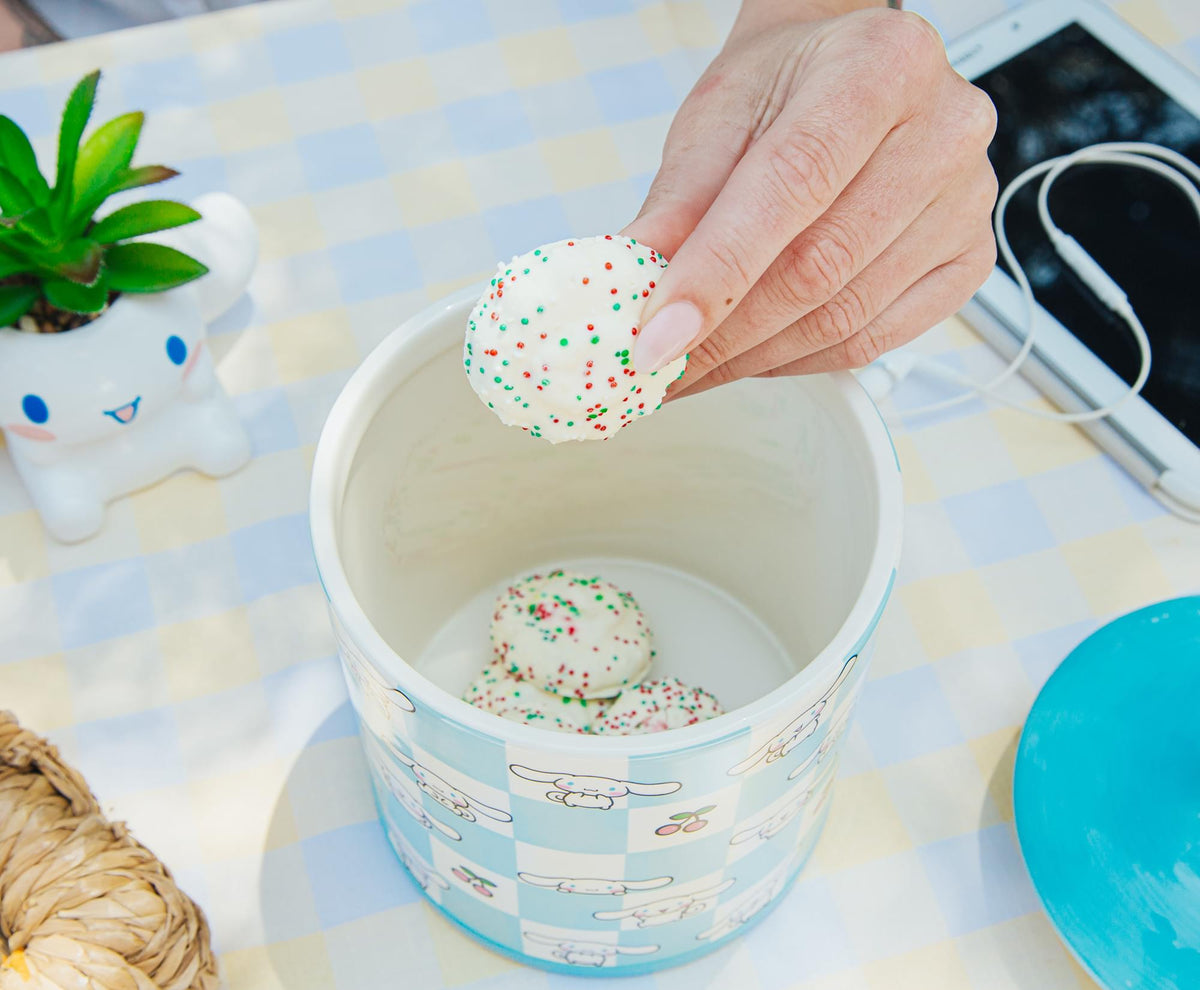 Sanrio Cinnamoroll Cherry Ceramic Snack Jar | Holds 64 Ounces