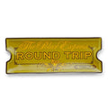 The Polar Express Round Trip Ticket Sculpted Ceramic Trinket Tray