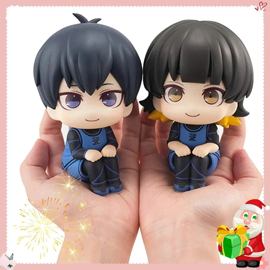 *10cm Blue Lock Anime Figure Look Up Isagi Yoichi/Nagi Seishiro Action Figure Bachira Meguru Figurine Collection Model Doll Toys