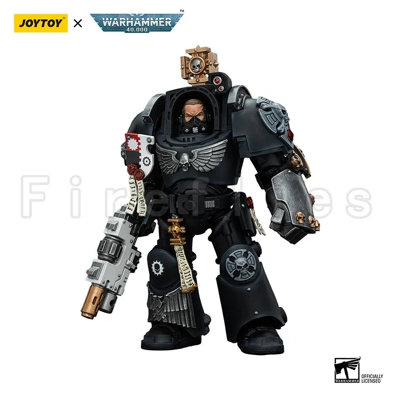 1/18 JOYTOY Action Figure 40K Iron Hands Captain in Terminator Armour Anime Model Toy