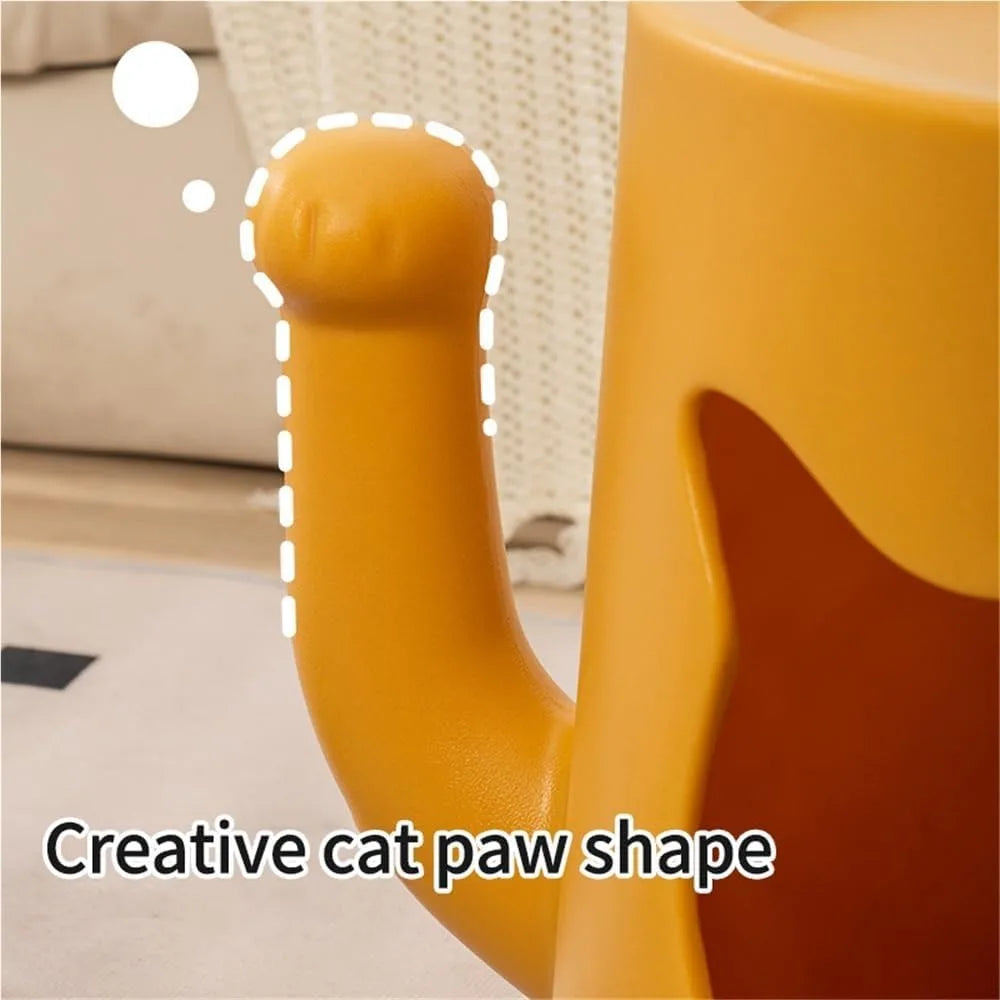 "indoor pet cave bed with end table, stylish cat house, multi-functional coffee table pet bed, modern plastic cat furniture for