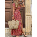 Bohemian Floral Summer Maxi Dress