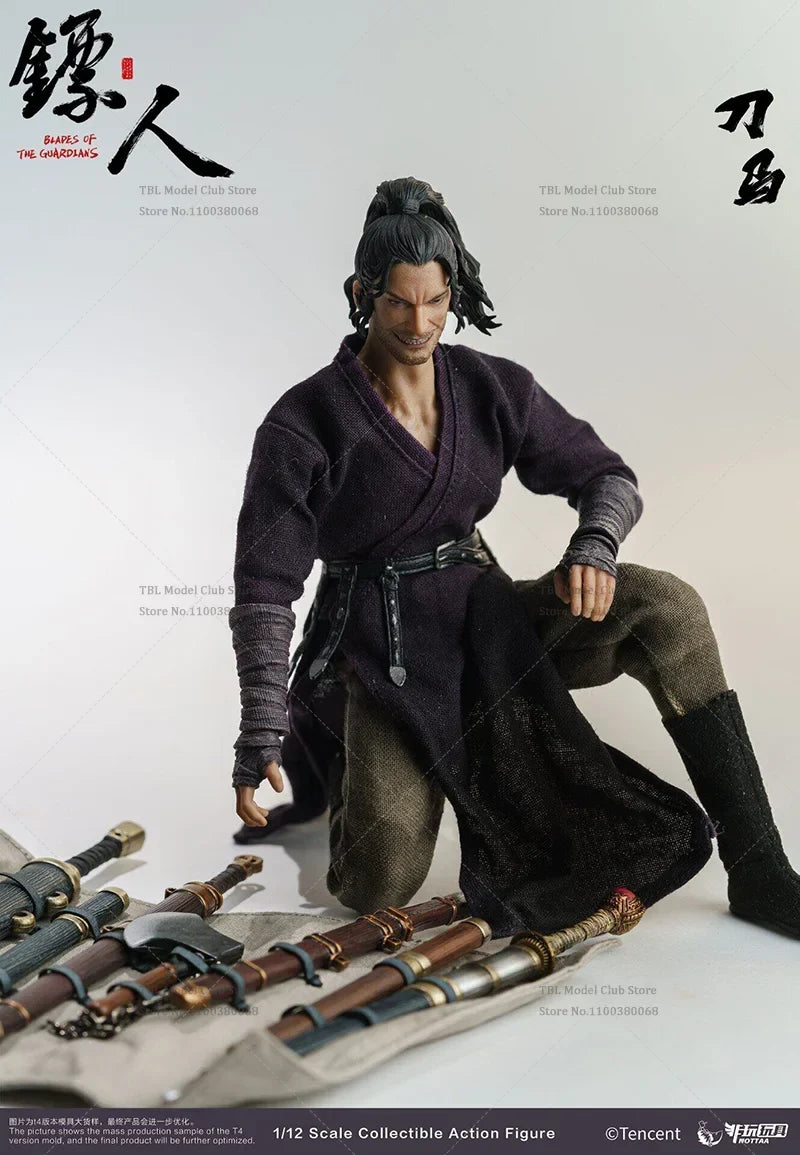 1/12 Scale Martial Arts Comic Bounty Swordsman 6-inch Full Set Action Figure Soldier Height About 17CM Resin-Styled Hair Ver