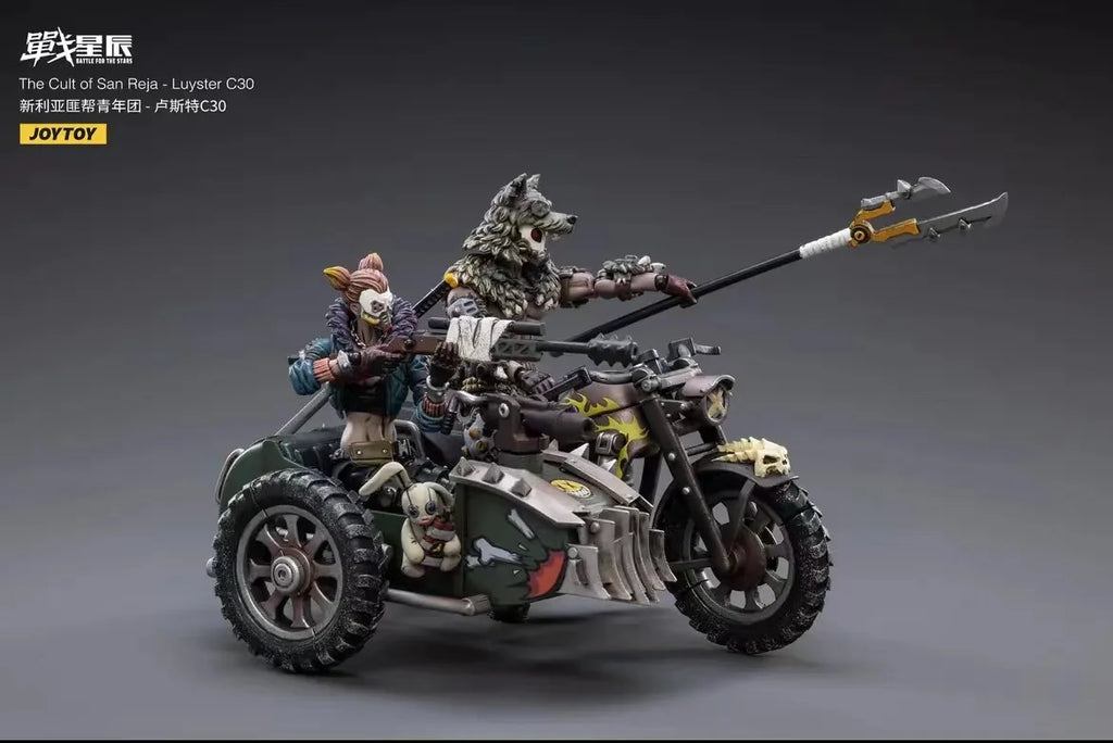 1/18 JOYTOY 3.75inch Action Figure Motorcycle The Cult of San Reja Luyster C30 Anime Model Toy in Stock