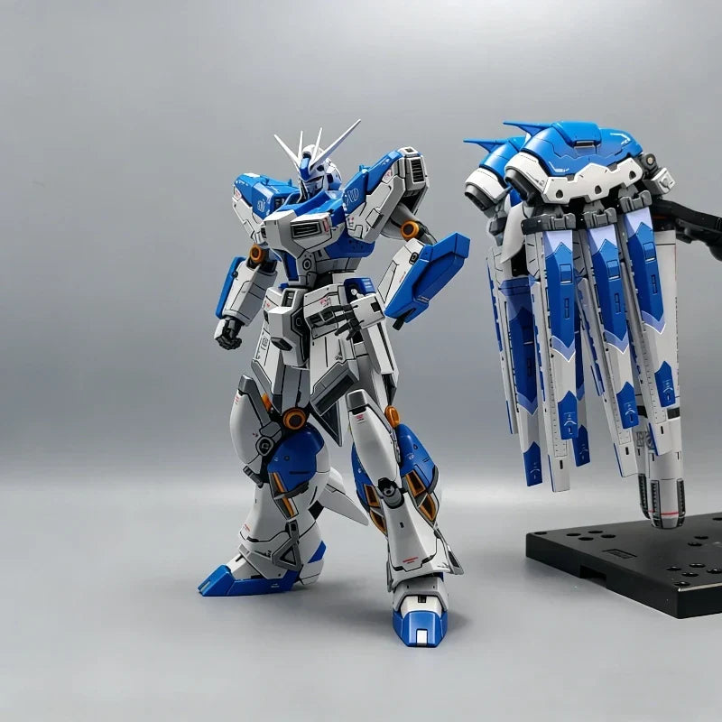 1/144 RG Hi-V Amuro RX-93-V2 Mecha Model Kit Action Figure Assembly Toy With Water Slide Decal Desktop Ornament Collectible Gift