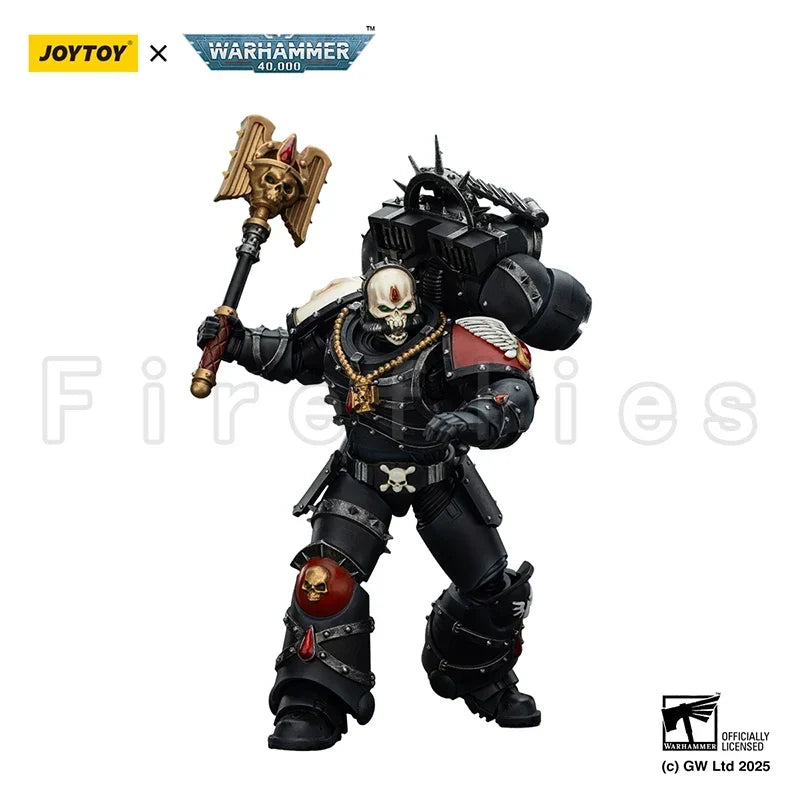 1/18 JOYTOY Action Figure 40K Blood Angels Lemartes With Jump Pack Blood Crozius and Absolver Bolt Pistol Anime Toy