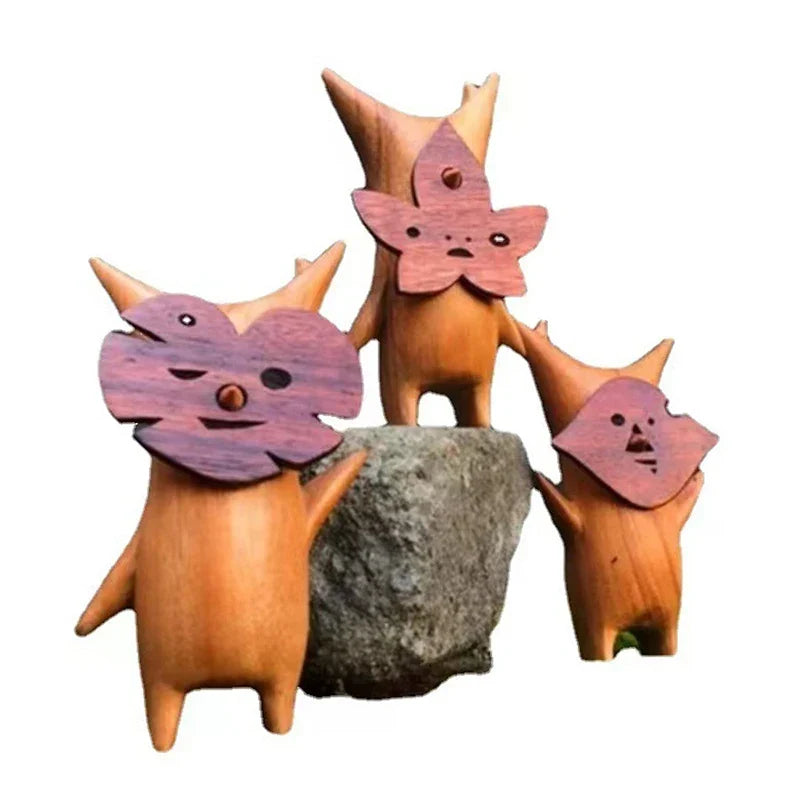 1 pcs Wood Statue Decoration Resin handwork Statue Koroks Family Game Lovers Zelda Breath of The Wild