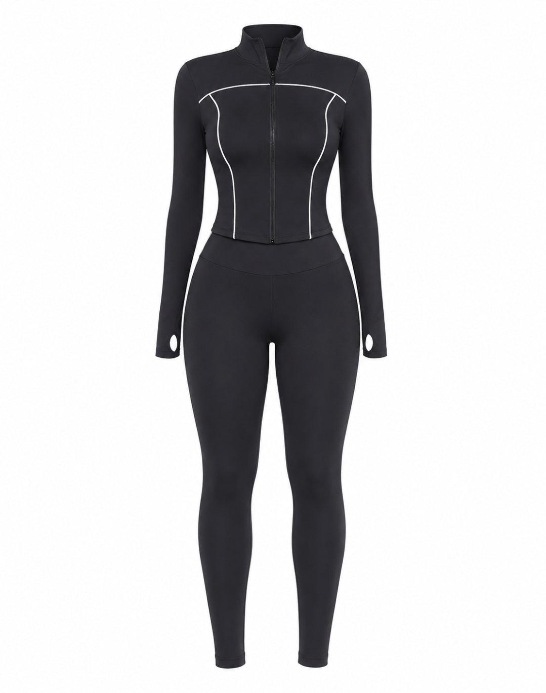 Set Activewear Negro Jacket & Leggin