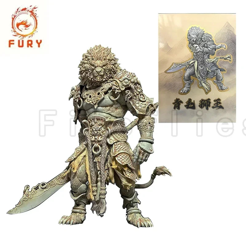 1/12 10inches Fury Toys Action Figure The Record of the Mountain and Sea Demon God Azure Lion Anime