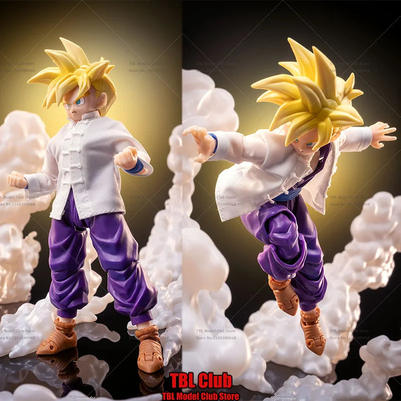 1/12 Scale Male Clothes DRAGON BALL Super Saiyan Son Gohan Golden Warrior Japanese Anime For SHF 6-inch Action Figure Soldier