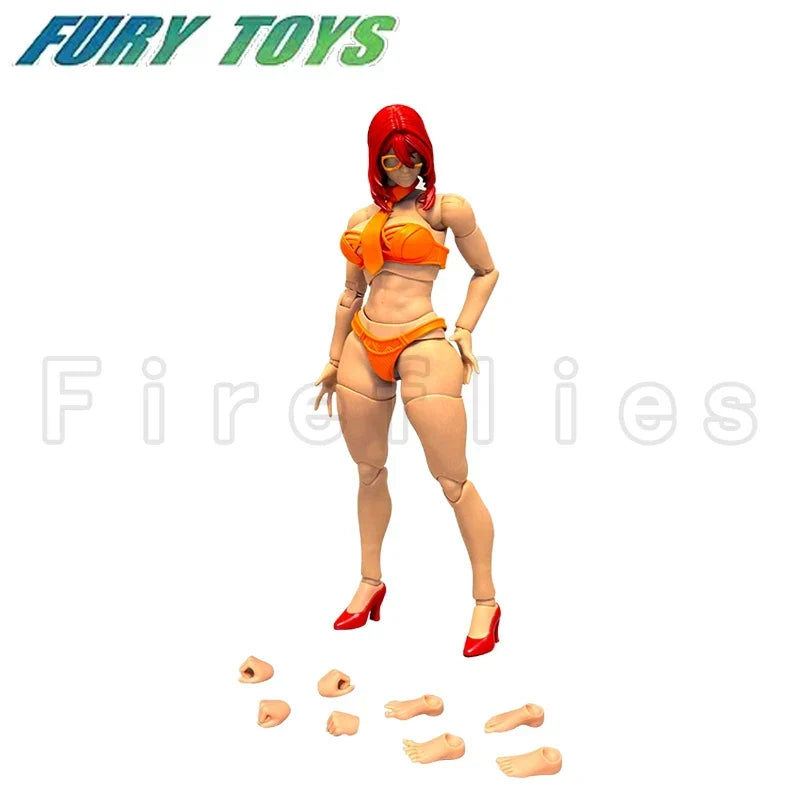 1/12 Fury Toys Action Figure Female Body Figure Valeria Hana Imani Anime Model Toy