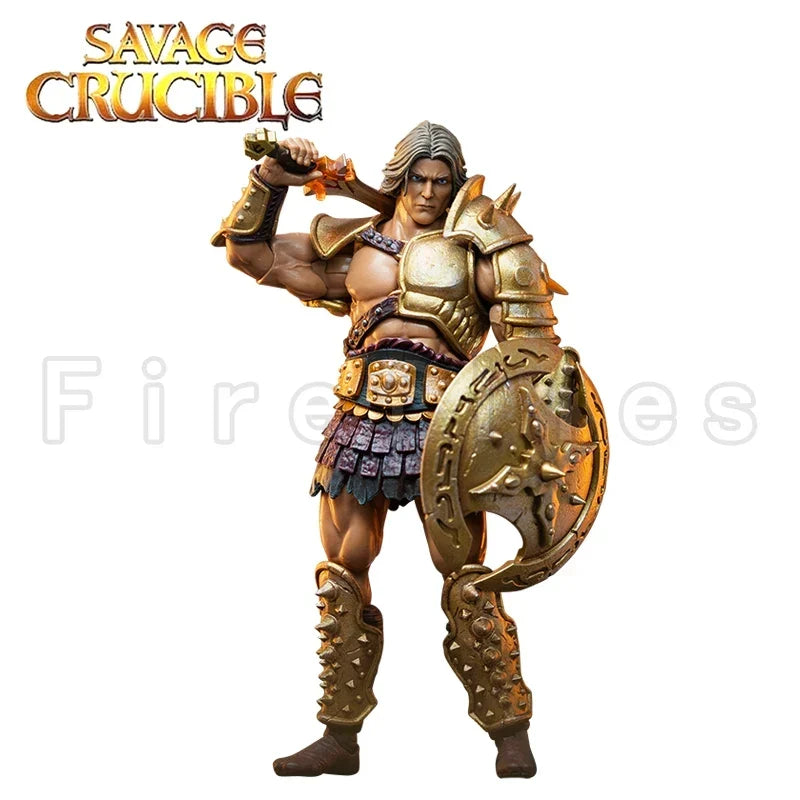 1/12 7inches Harbinger Studios Savage Crucible Action Figure Wave 2 Jaeger Nashom Krieger Whoman Barbarian Anime Model Gift