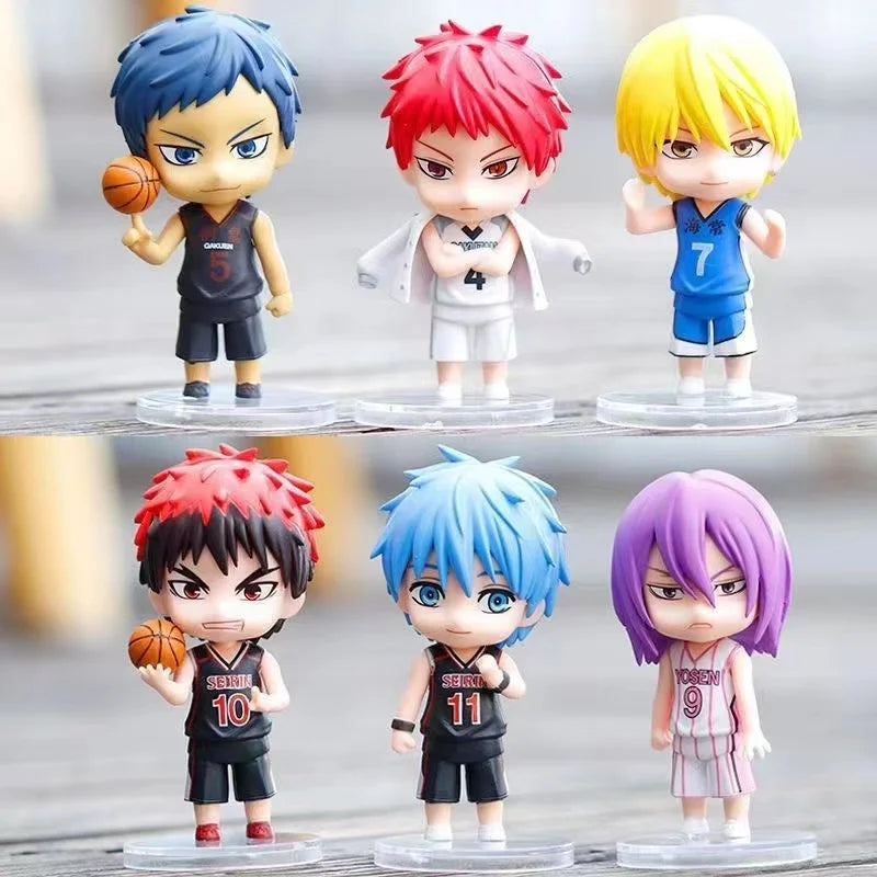 1 Buah Anime Kuroko's Basketball Action Figures Kuroko Tetsuya Kagami Taiga Statue PVC Model Basketball Team Collection Kid Toy