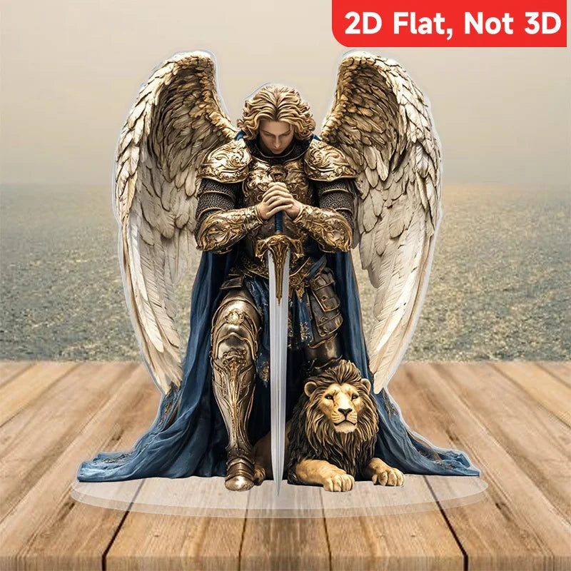 1 Holy Archangel Michael Desktop Decoration, Hanging Pendant, Suitable for Home and Office, Z Decorative Pendant, Perfect Gift