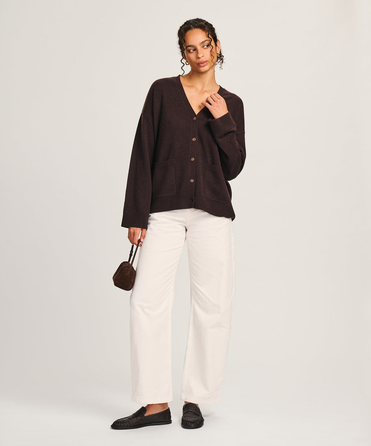 Signature Cashmere Boxy Cardigan