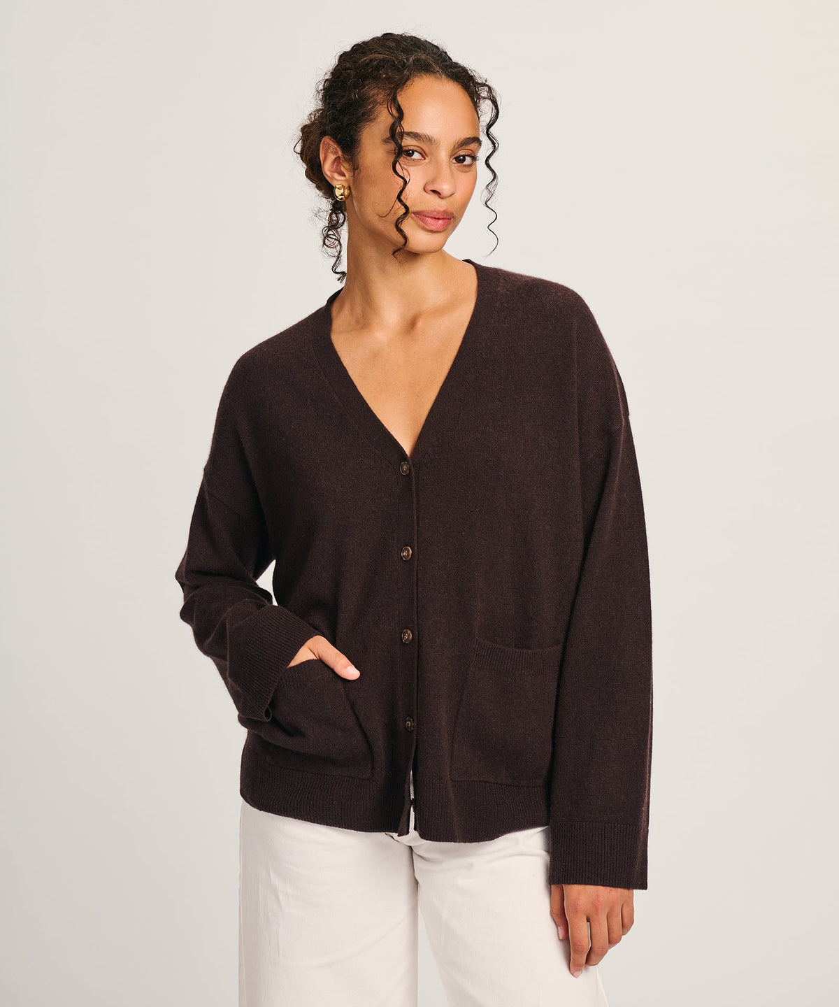Signature Cashmere Boxy Cardigan