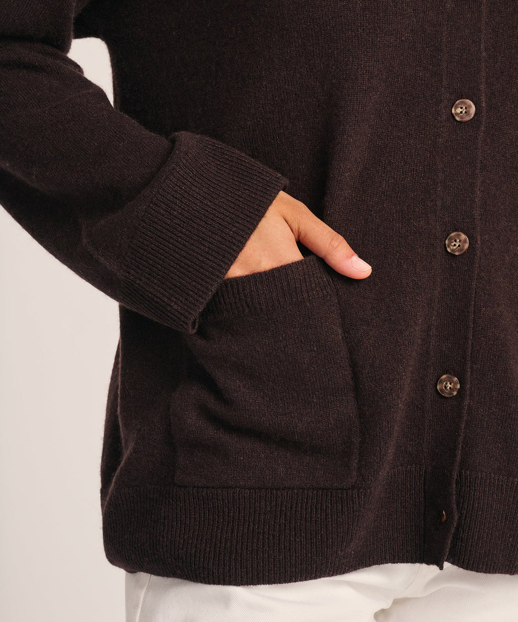 Signature Cashmere Boxy Cardigan