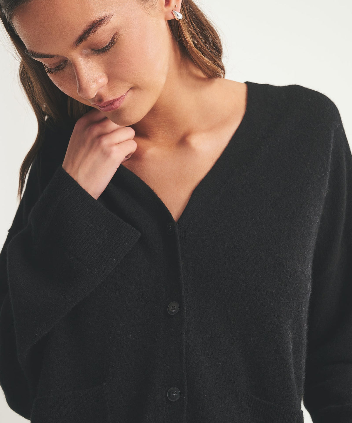 Signature Cashmere Boxy Cardigan