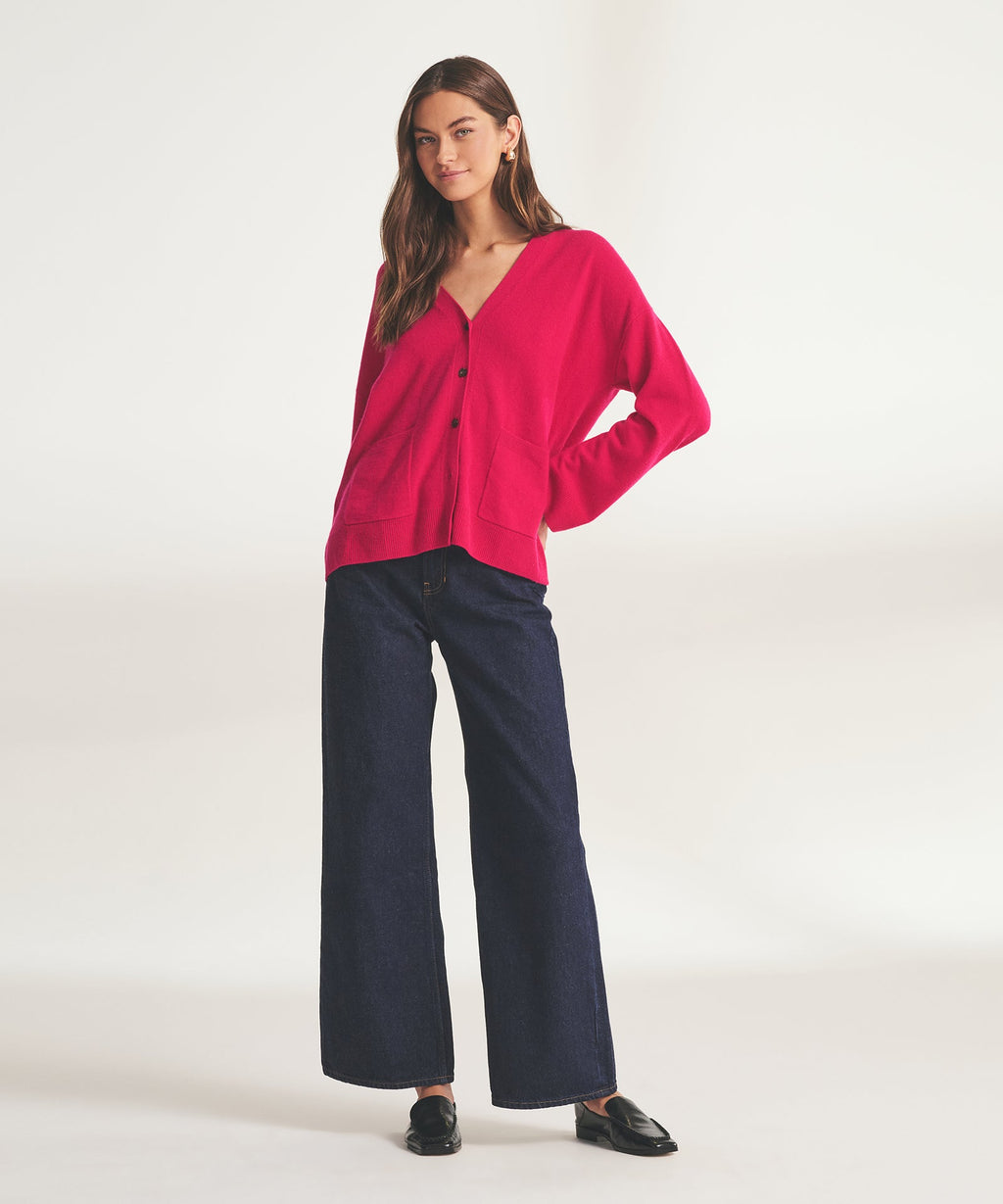 Signature Cashmere Boxy Cardigan
