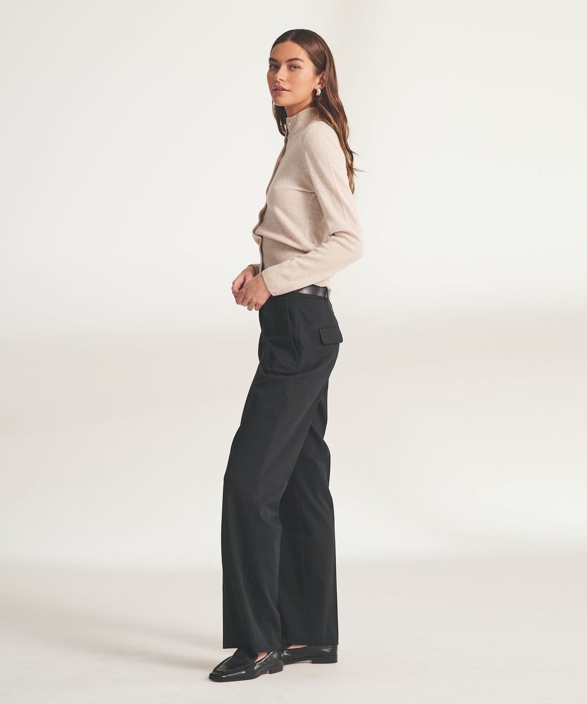 Signature Cashmere Cinched Waist Cardigan