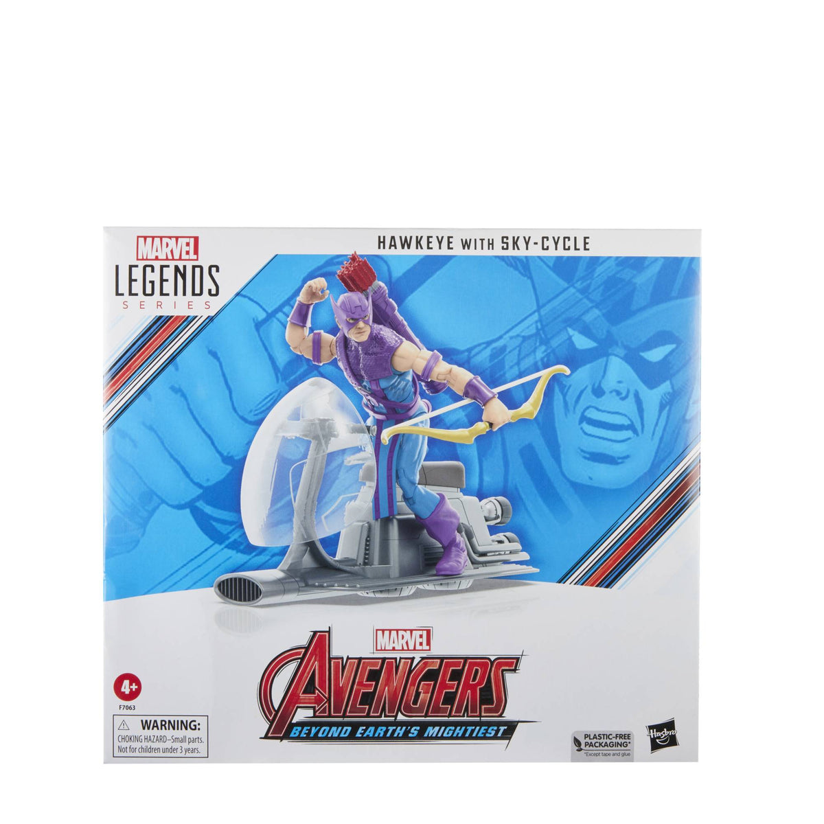 AVENGERS 60TH ANN LEGENDS HAWKEYE W/SKY CYCLE