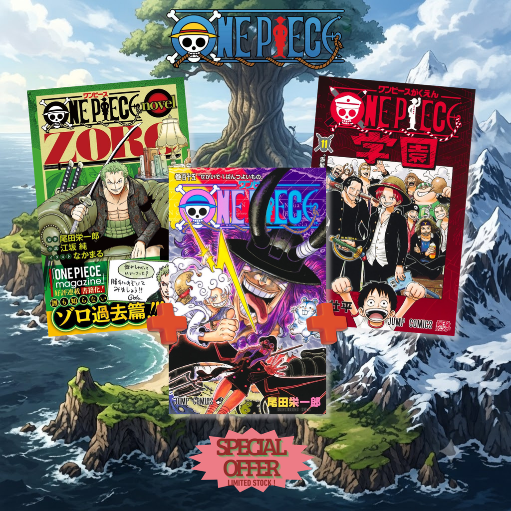 [Special Bundle] One Piece - One Piece 115 Jump Comics + Novel Zoro JUMP j BOOKS + One Piece School 10