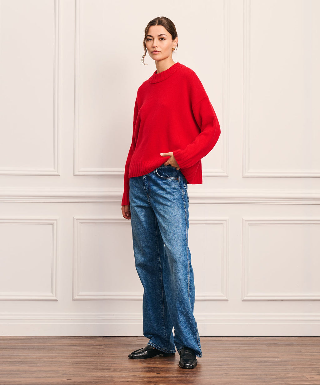 Super Luxe Cashmere Crewneck Sweater