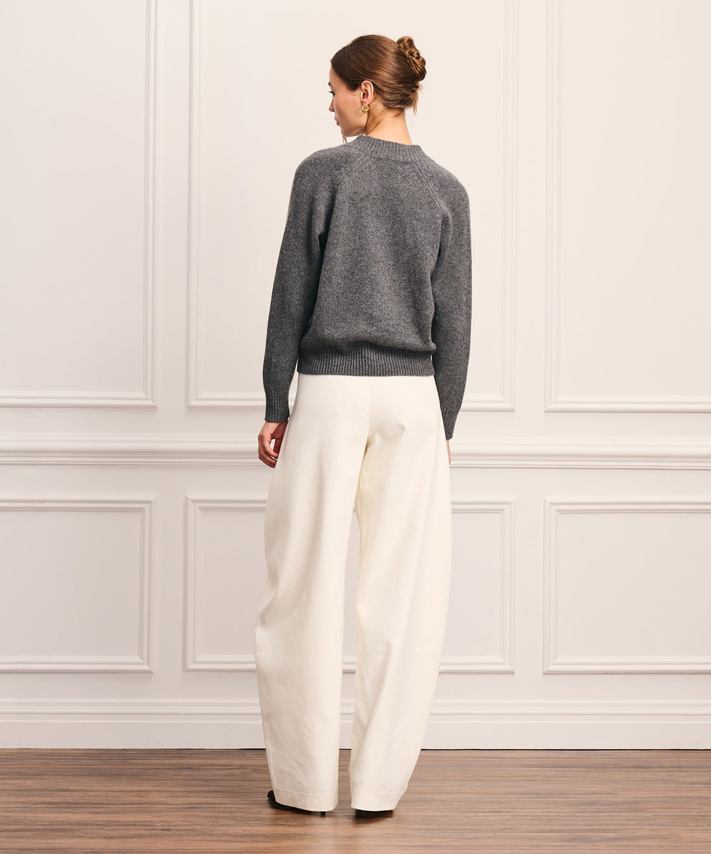 Super Luxe Cashmere Crossover V-Neck Sweater