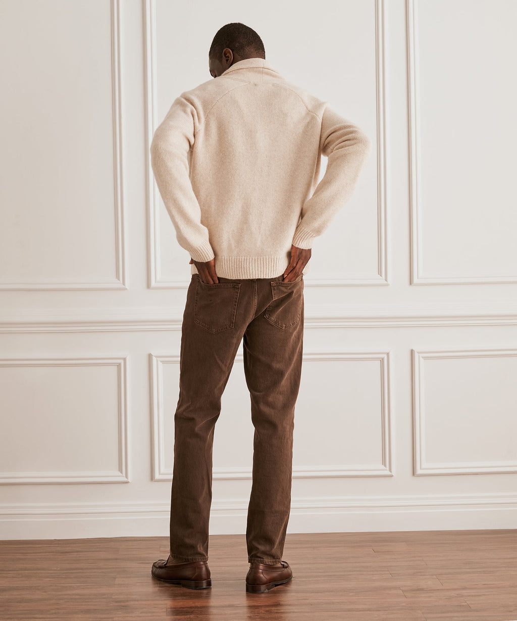 Super Luxe Cashmere Shawl Collared Cardigan