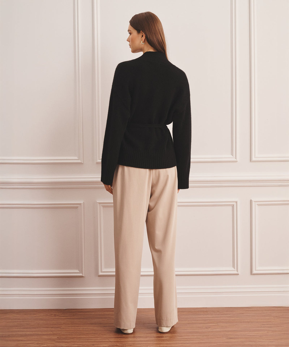 Super Luxe Cashmere Tie Waist Cardigan