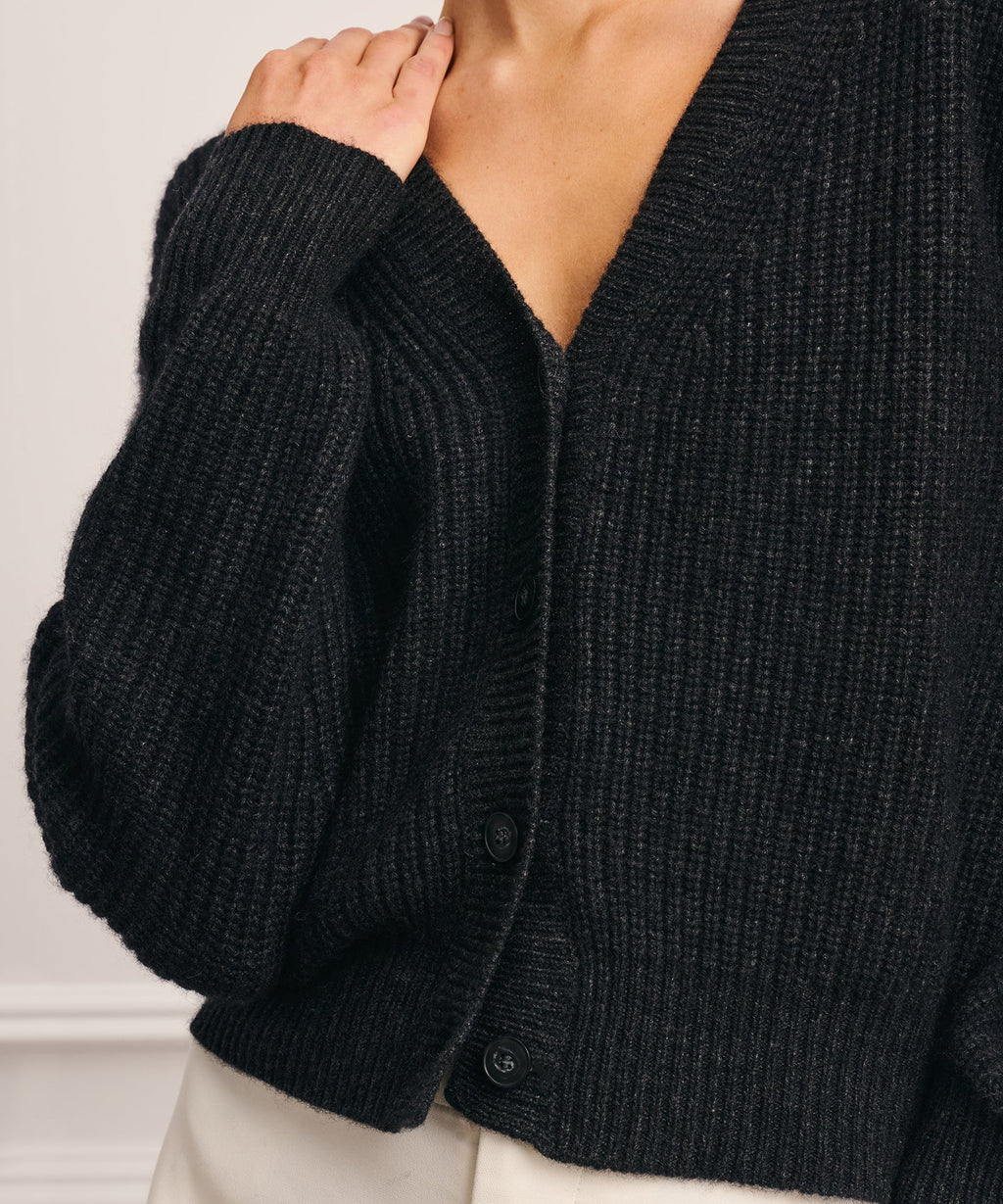 Super Luxe Cashmino Fisherman Cardigan