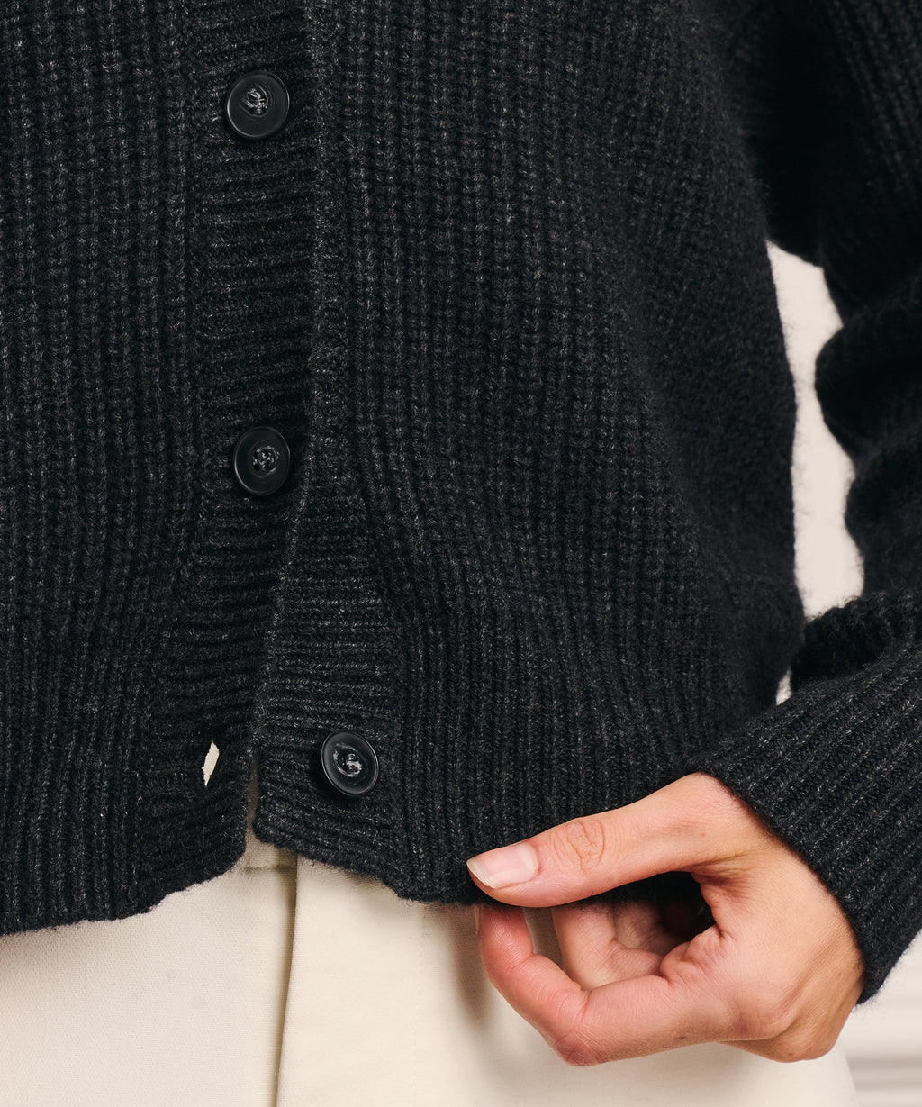 Super Luxe Cashmino Fisherman Cardigan
