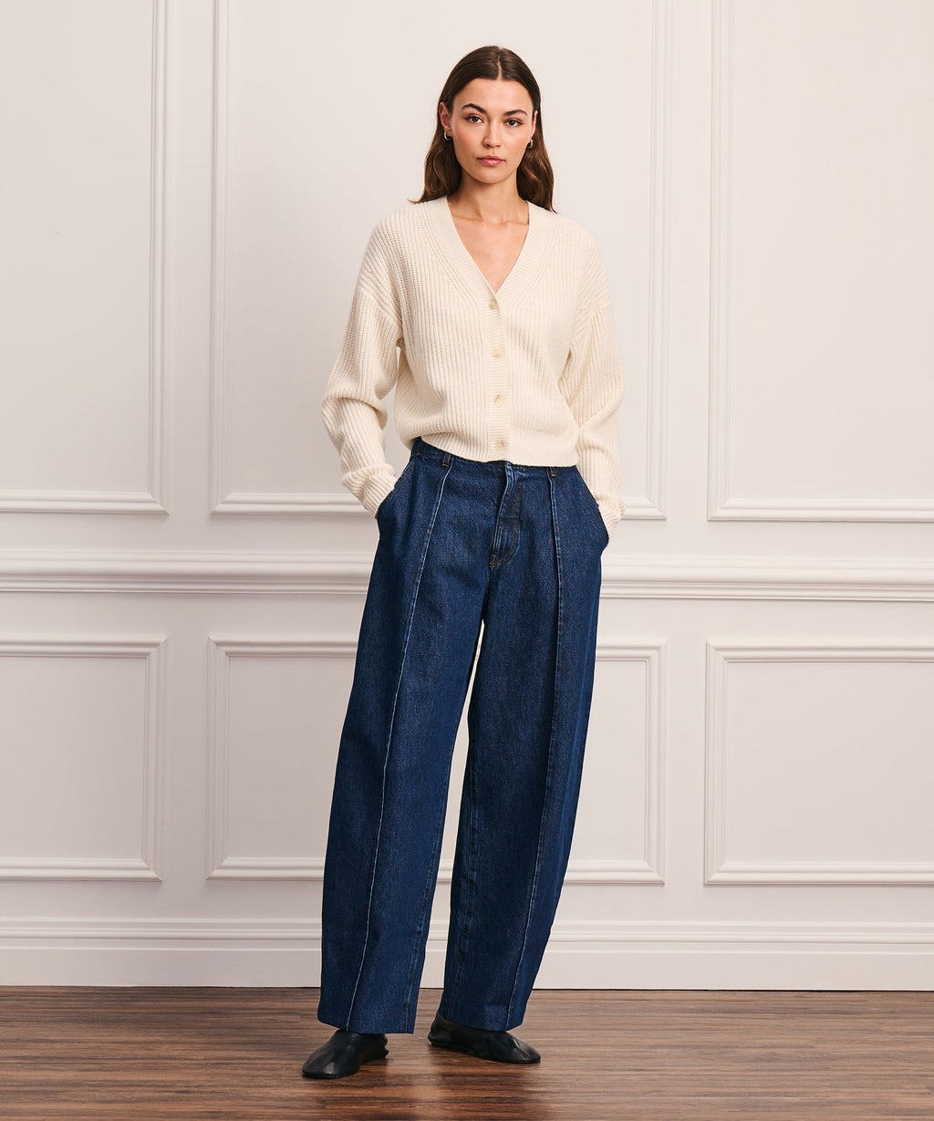 Super Luxe Cashmino Fisherman Cardigan
