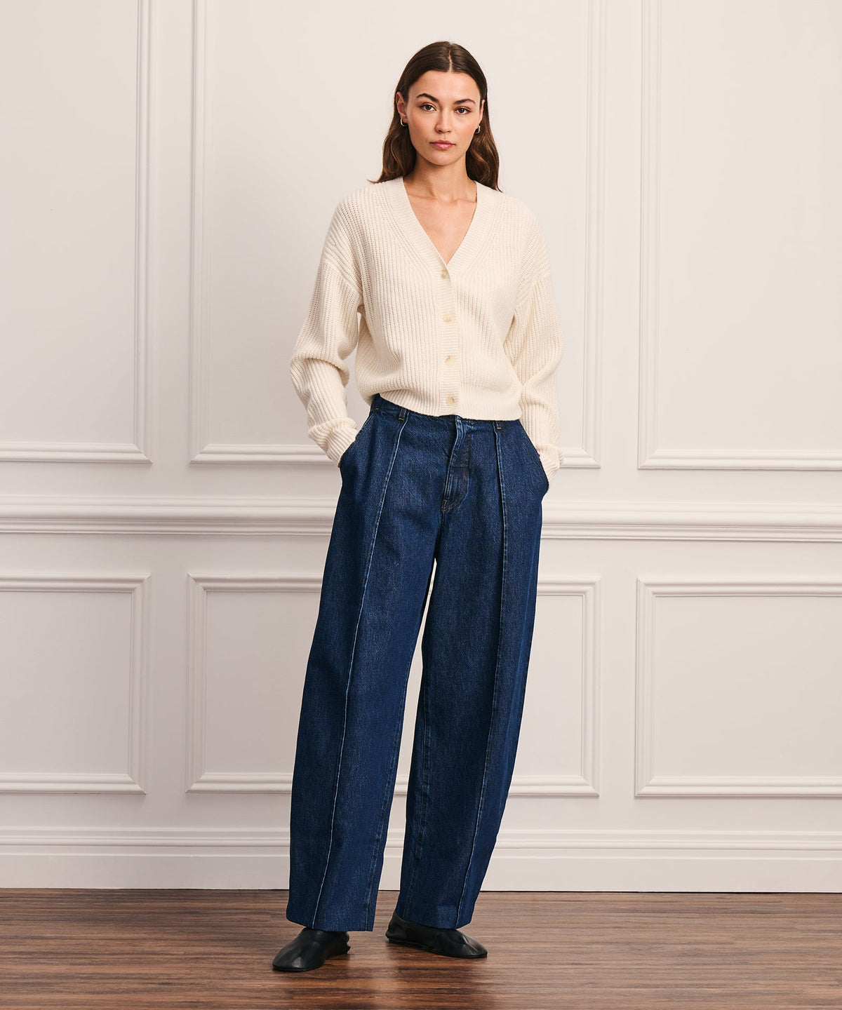 Super Luxe Cashmino Fisherman Cardigan