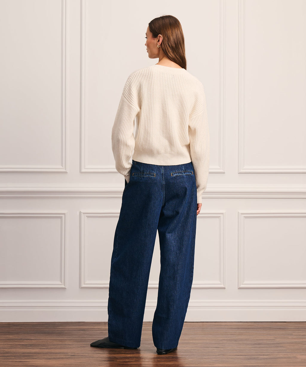 Super Luxe Cashmino Fisherman Cardigan