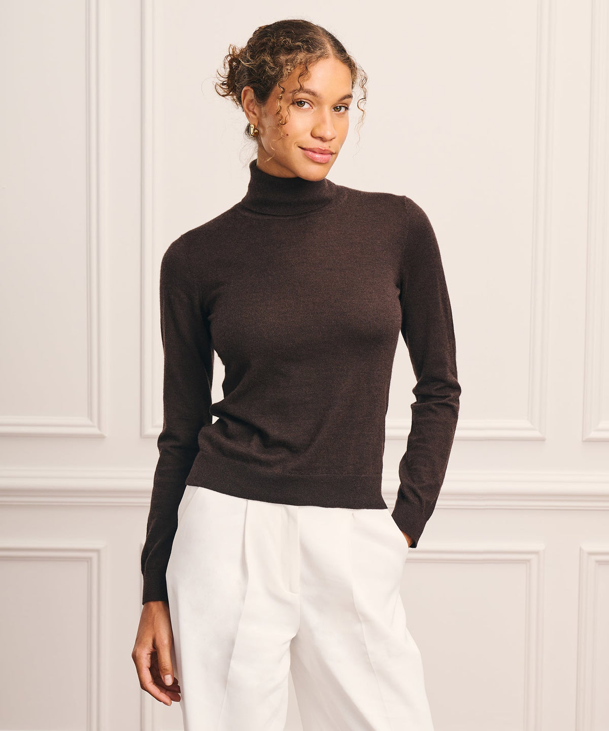 Super Fine Cashmere Classic Turtleneck Sweater