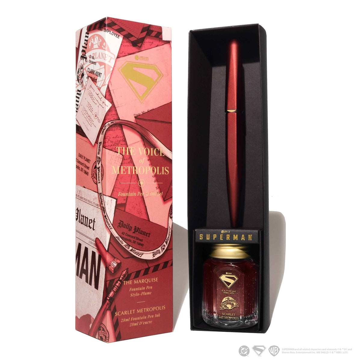 Warner Bros. | Superman | Pen and Ink Set | The Voice of Metropolis