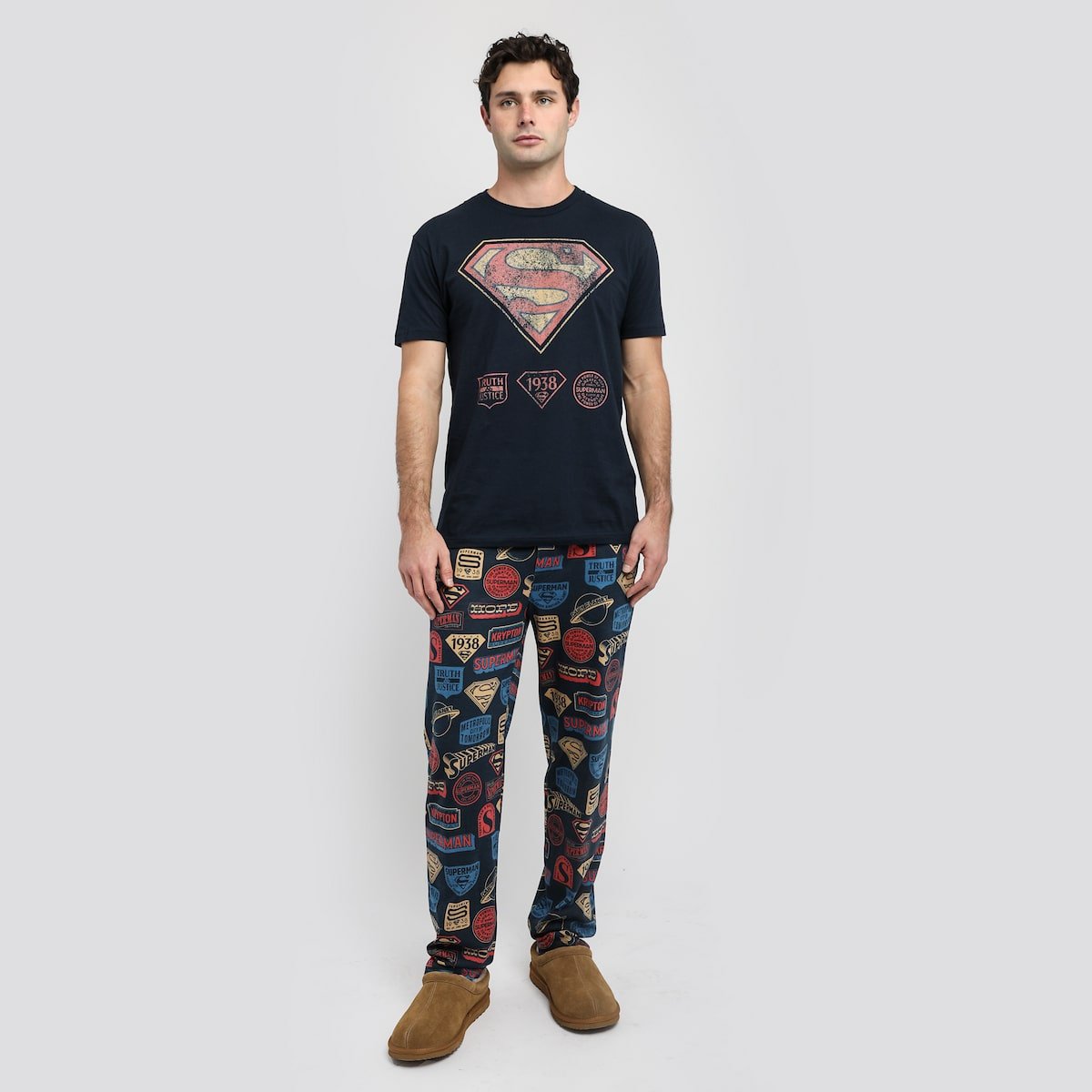 Superman All-Over Print Pajama Pants