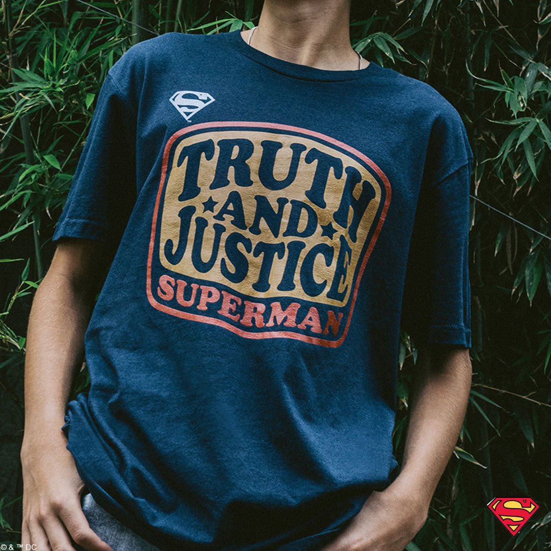 Superman Truth and Justice Classic Comfort Tee