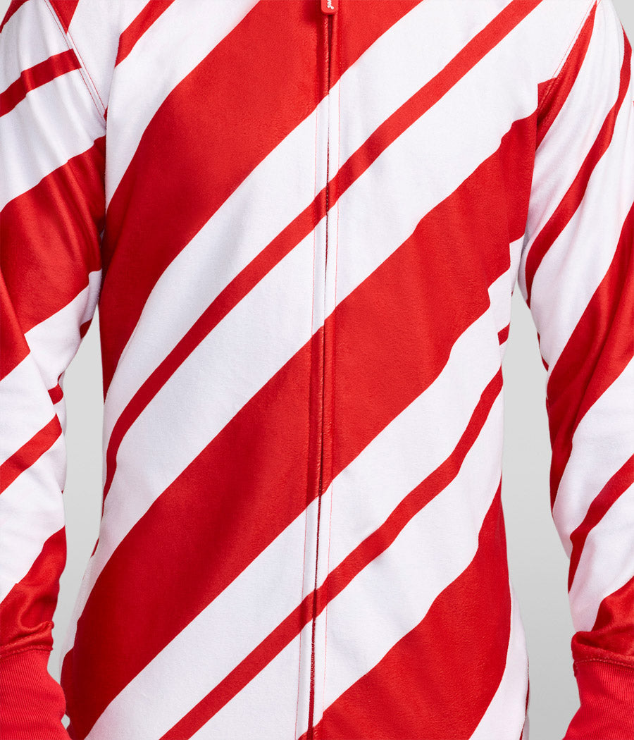 Men's Candy Cane Jumpsuit