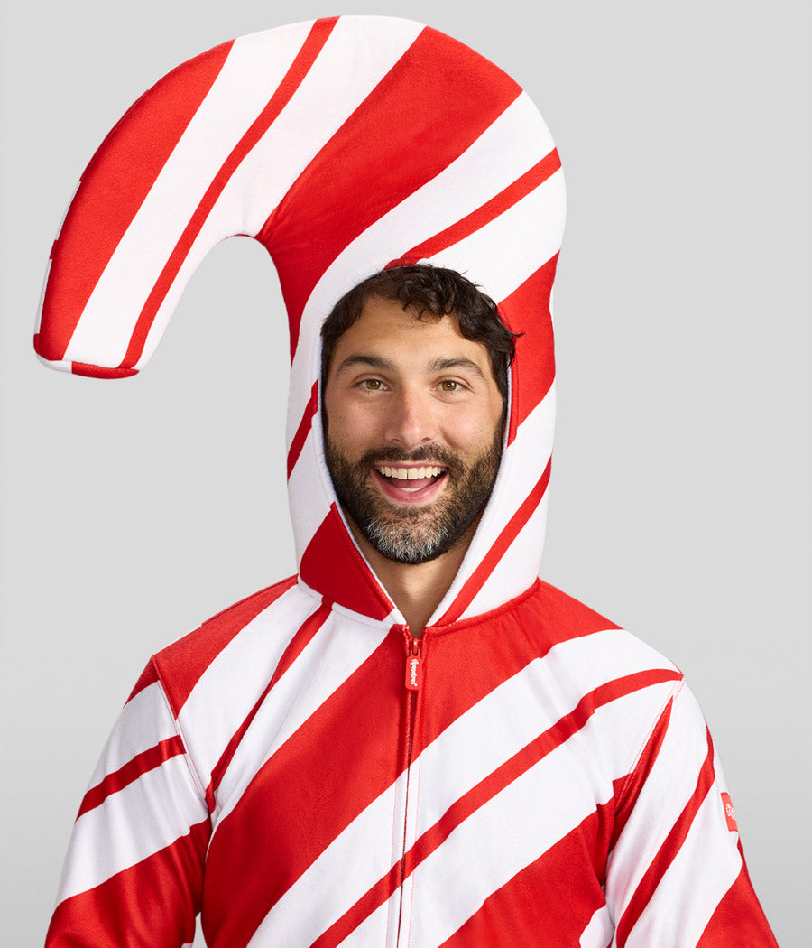 Men's Candy Cane Jumpsuit