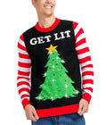 Men's Get Lit Light Up Ugly Christmas Sweater