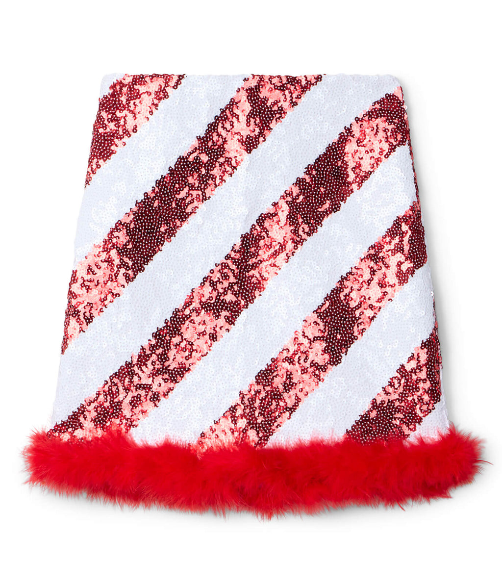 Candy Cane Sequin Skirt