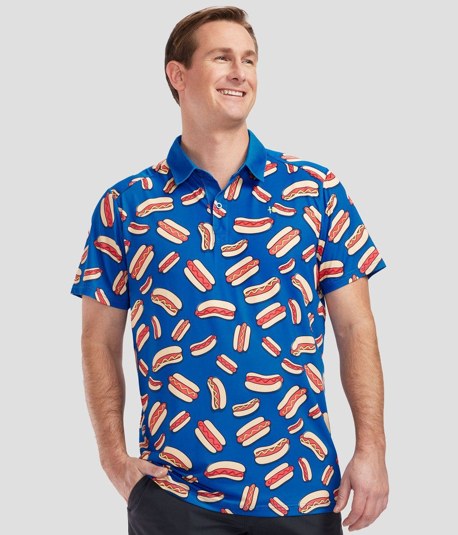 Men's Hot Dog Golf Polo