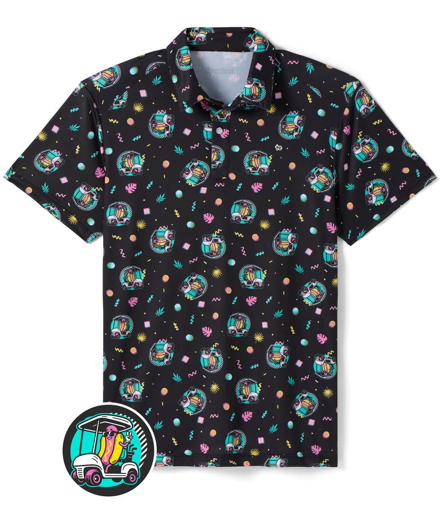 Men's Cart Dog Golf Polo
